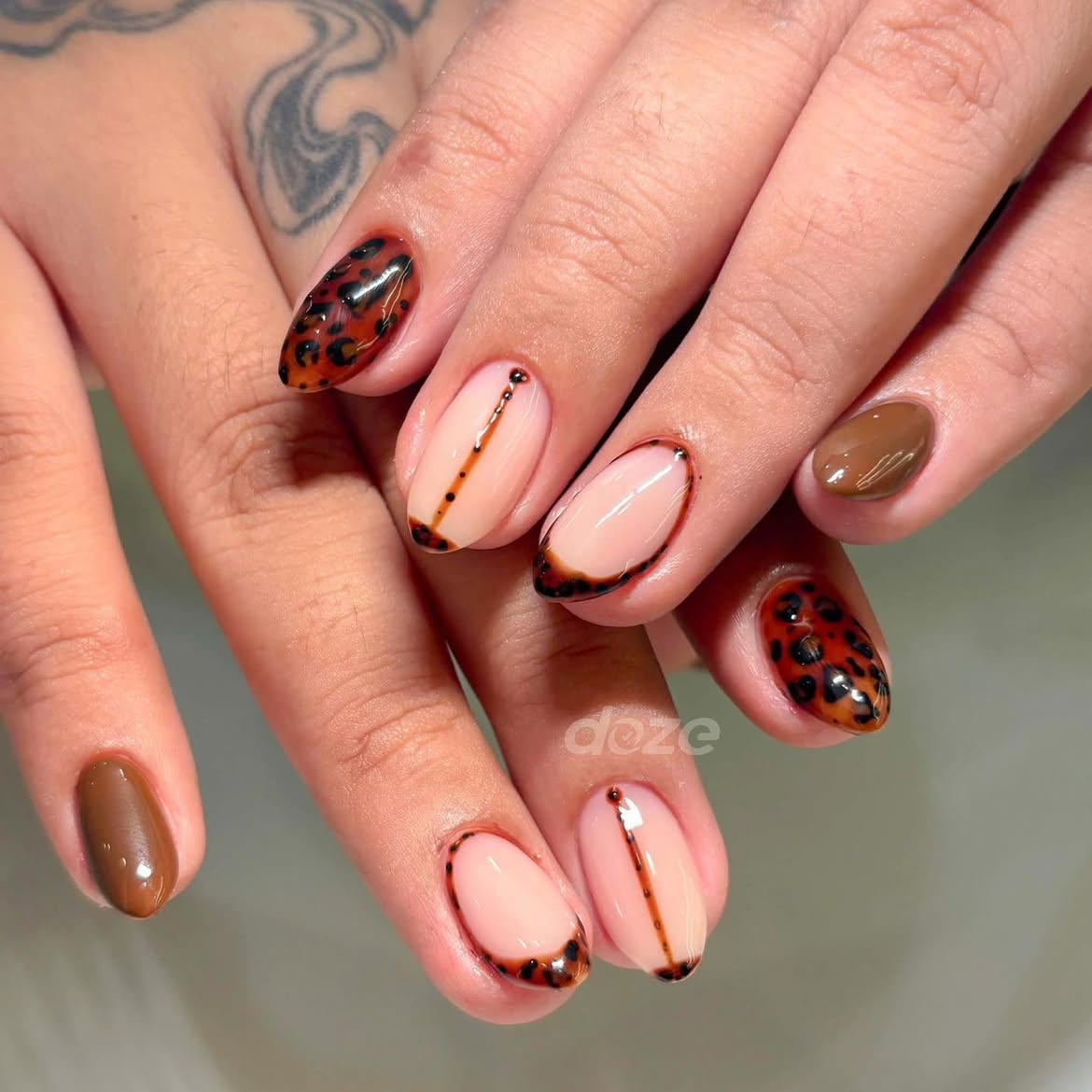 Gel Nail Art Work at Doze